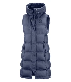 Felix Bühler Gilet long à capuche Clara ciel nuageux Outlet