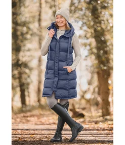 Felix Bühler Gilet long à capuche Clara ciel nuageux Outlet