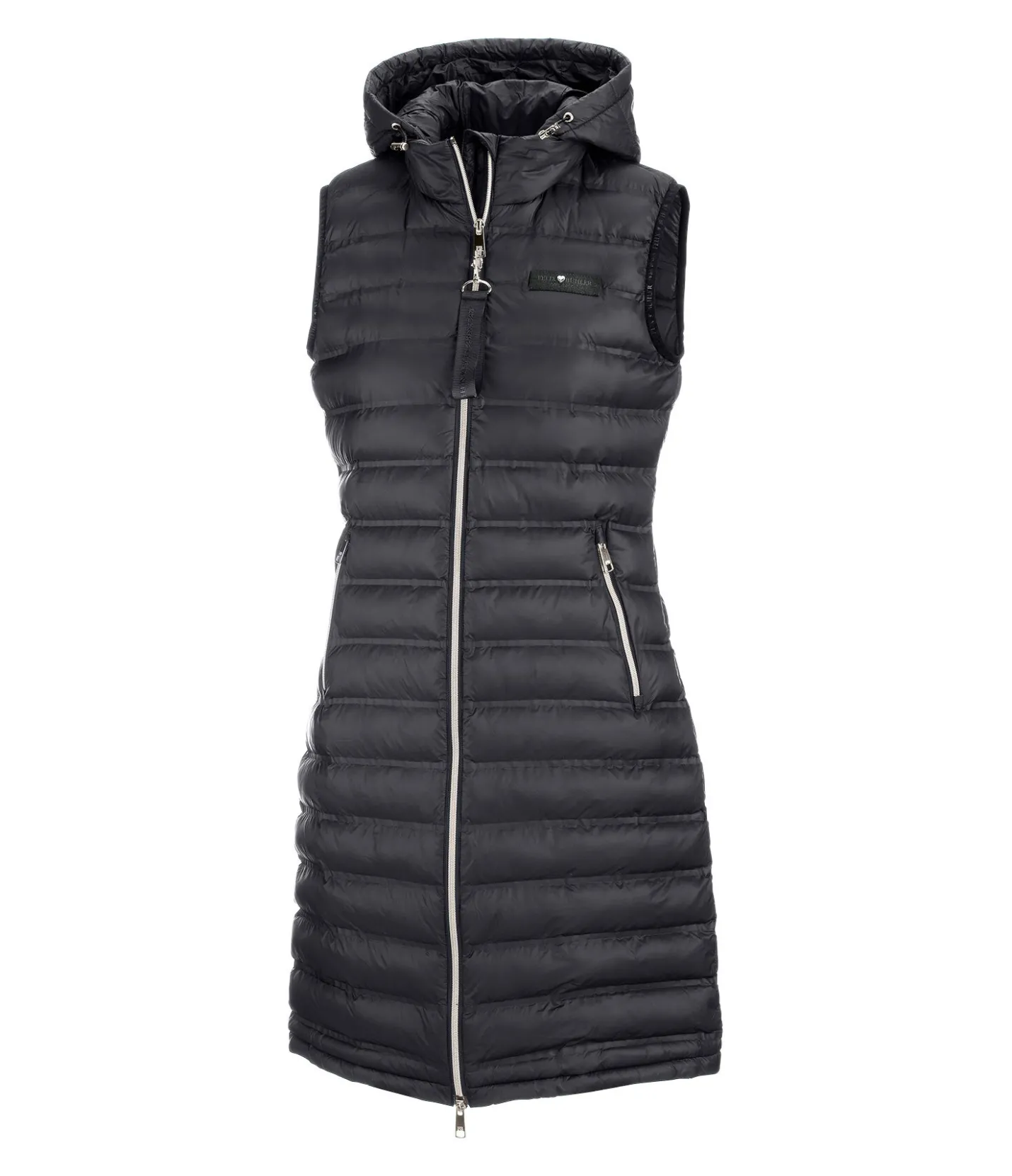Felix Bühler Gilet long Fleur noir New