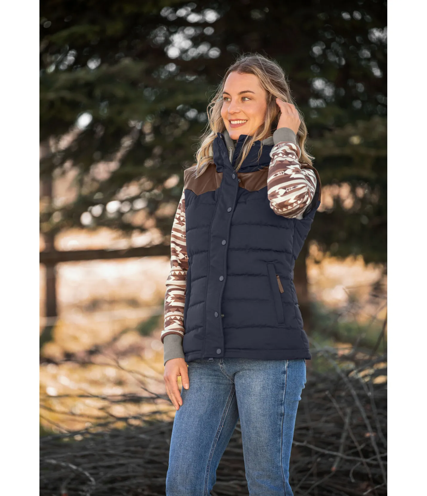 STONEDEEK Gilet matelassé Hazel Saphir foncé Hot