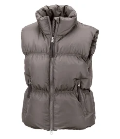 Felix Bühler Gilet matelassé cropped enfant taupe foncé Sale