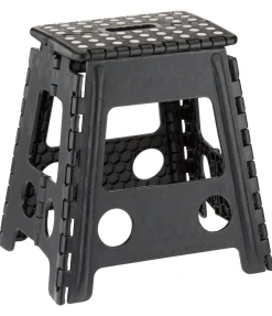 SHOWMASTER Grand tabouret pliable noir Best