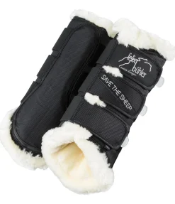 Felix Bühler Guêtres de dressage postérieures Save the Sheep noir New