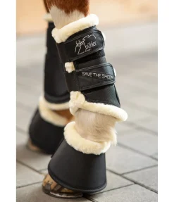 Felix Bühler Guêtres de dressage antérieures Save the Sheep noir Sale