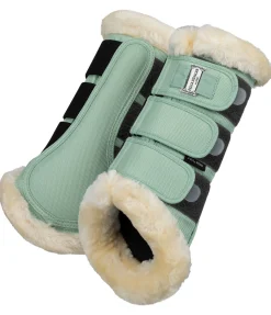 Felix Bühler Guêtres de dressage en polaire Teddy Essential (postérieurs) aloe vera Hot