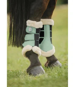 Felix Bühler Guêtres de dressage en polaire Teddy Essential (postérieurs) aloe vera Hot