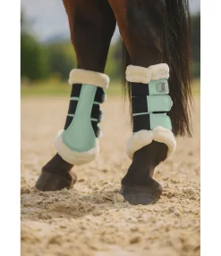 Felix Bühler Guêtres de dressage en polaire Teddy Essential (postérieurs) aloe vera Hot