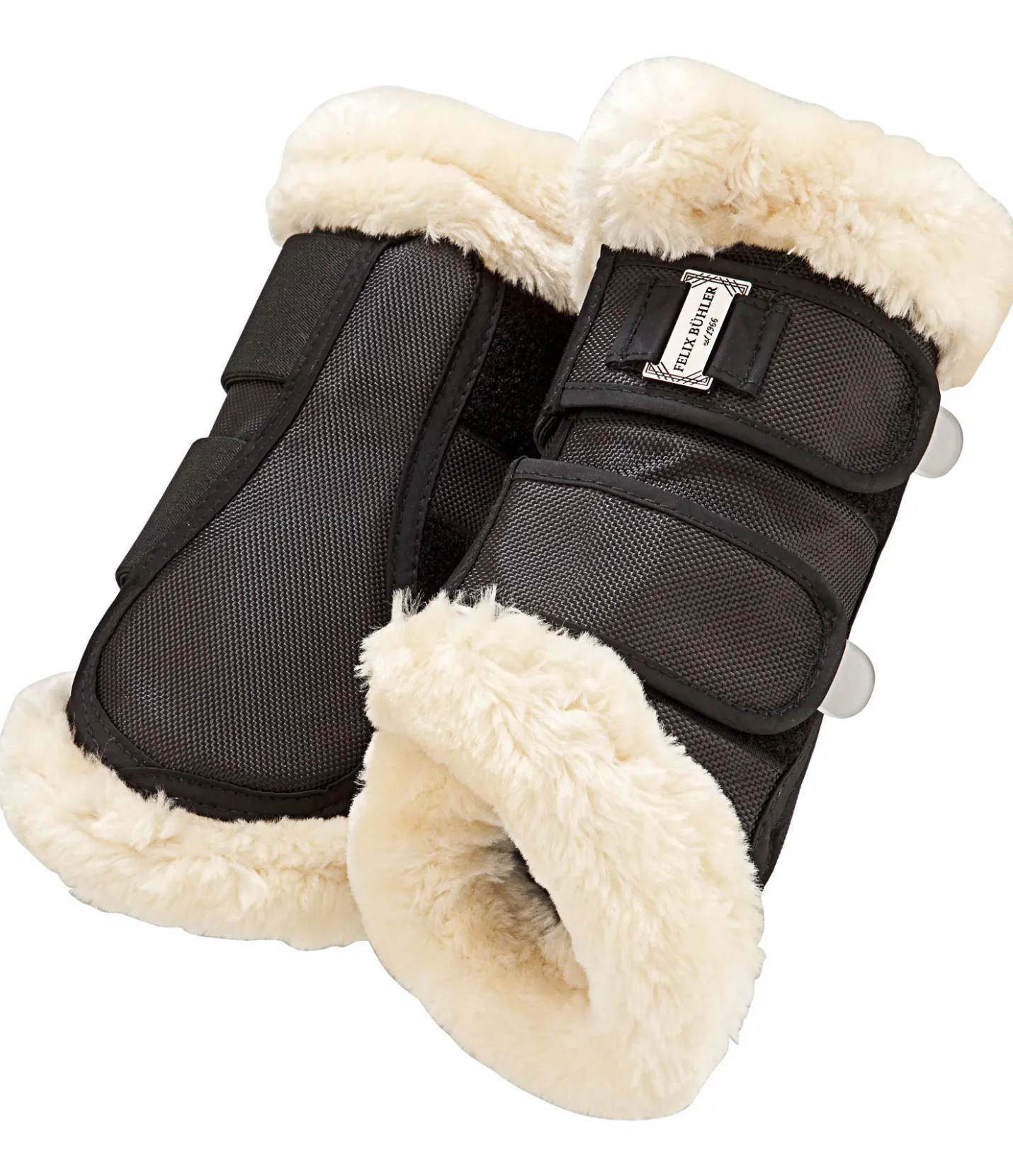 Felix Bühler Guêtres de dressage en polaire Teddy Essential (antérieurs) noir Outlet