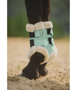 Felix Bühler Guêtres de dressage en polaire Teddy Essential (antérieurs) aloe vera