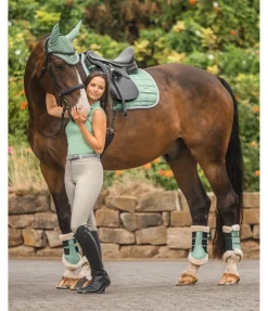 Felix Bühler Guêtres de dressage en polaire Teddy Essential (antérieurs) aloe vera