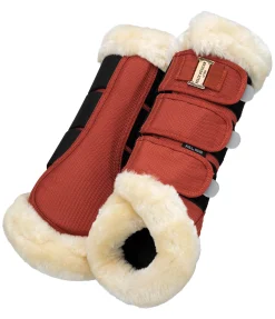 Felix Bühler Guêtres de dressage en polaire Teddy Essential (postérieurs) Potiron Hot