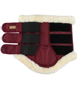 Felix Bühler Guêtres de dressage en polaire Teddy Essential (postérieurs) bordeaux Hot