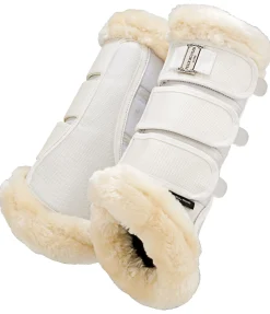 Felix Bühler Guêtres de dressage en polaire Teddy Essential (postérieurs) blanc Clearance