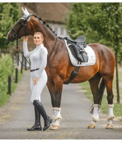 Felix Bühler Guêtres de dressage en polaire Teddy Essential (postérieurs) blanc Clearance
