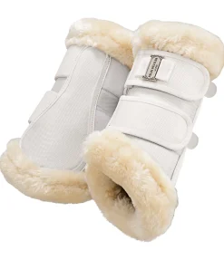 Felix Bühler Guêtres de dressage en polaire Teddy Essential (antérieurs) blanc Clearance