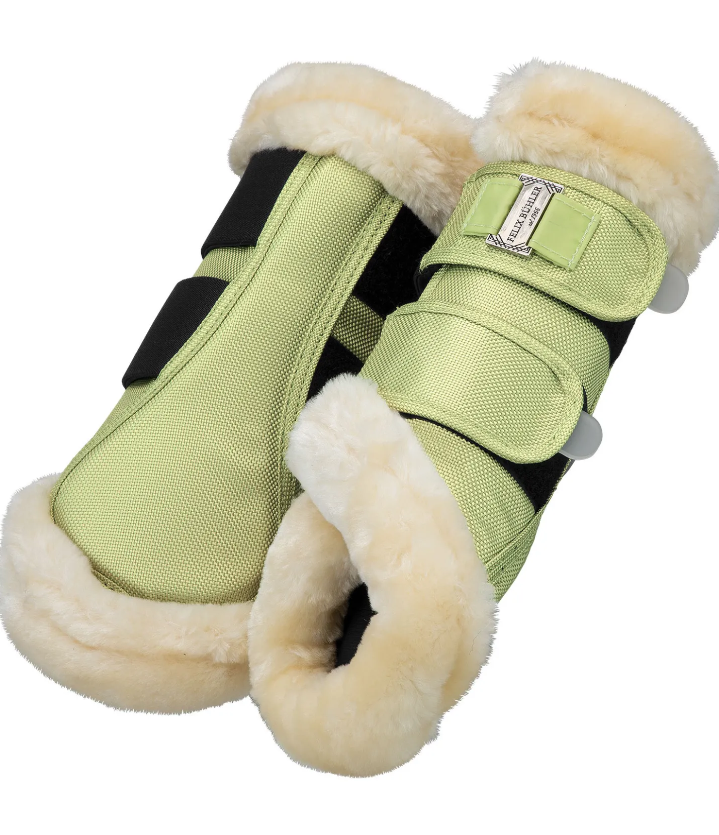 Felix Bühler Guêtres de dressage en polaire Teddy Essential (antérieurs) matcha