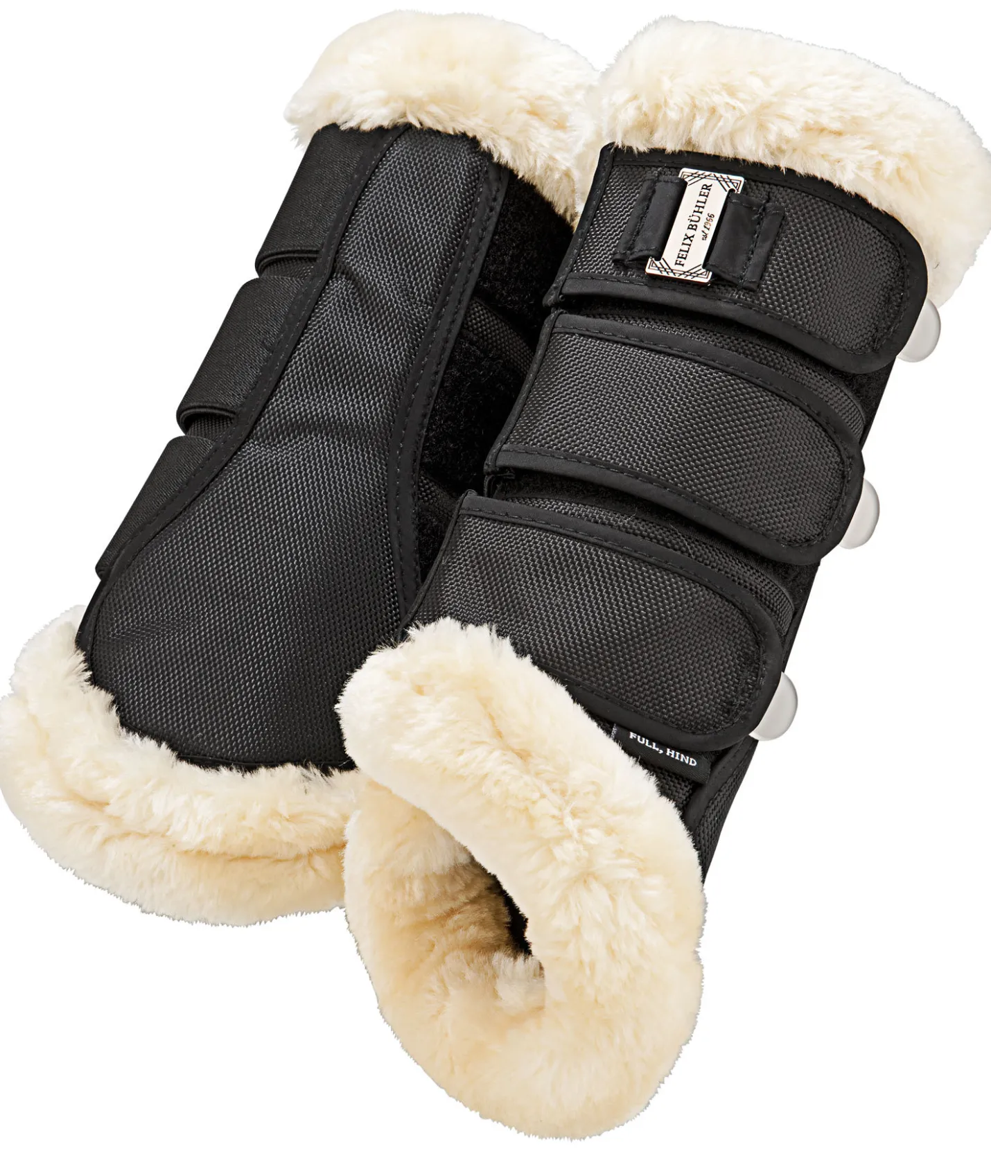 Felix Bühler Guêtres de dressage en polaire Teddy Essential (postérieurs) noir