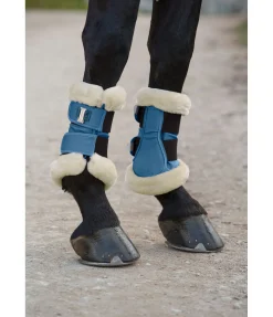 Felix Bühler Guêtres de dressage en polaire Teddy Essential (antérieurs) bleu océan Outlet