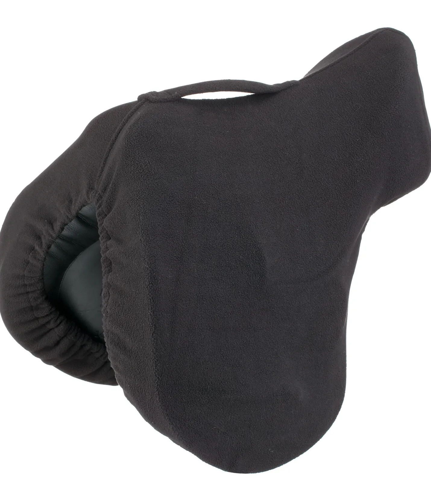 SHOWMASTER Housse de selle en polaire avec passant de sangle noir Discount