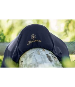 SHOWMASTER Housse de selle en polaire avec passant de sangle navy Hot