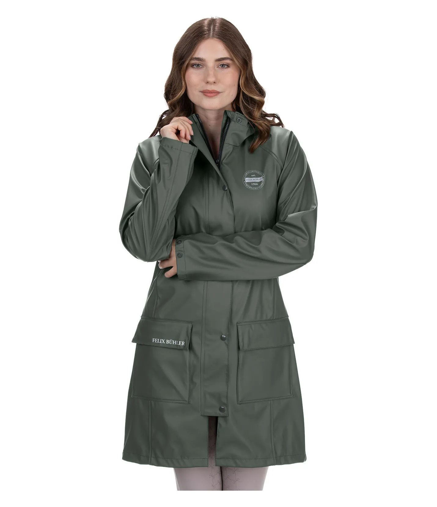 Felix Bühler Imperméable à capuche Amy forêt Sale