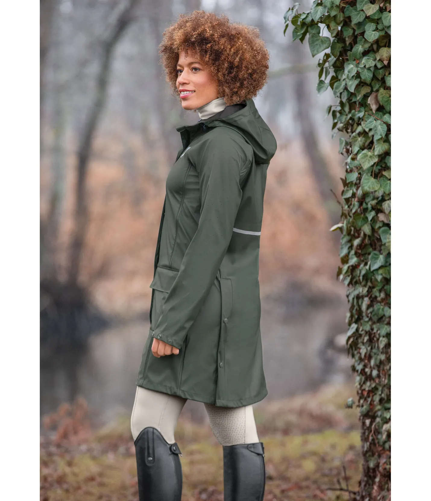 Felix Bühler Imperméable à capuche Amy forêt Sale