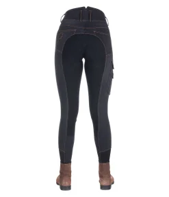 TWIN OAKS Jeans de randonnée avec fond intégral en matière synthétique Aspen anthracite Outlet