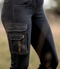 TWIN OAKS Jeans de randonnée avec fond intégral en matière synthétique Aspen anthracite Outlet