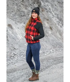 TWIN OAKS Jeans de randonnée avec fond intégral en matière synthétique Aspen denim foncé Discount