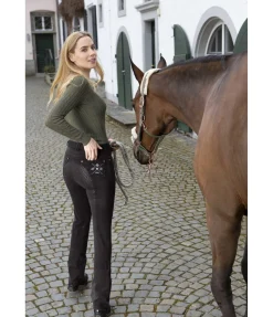 Felix Bühler Jeans d'équitation jodhpur à fond intégral grip Lysann anthracite Clearance