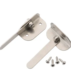 KERBL Kit de fixations du cadre pour boîte à fourrage argenté New