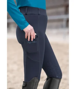 Equilibre Legging d'équitation à basanes grip enfant Liori marine Clearance