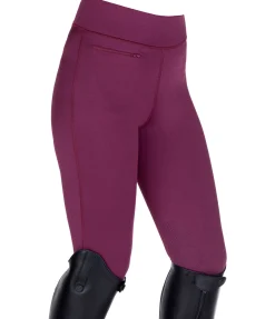 Equilibre Legging d'équitation à basanes grip enfant Casey wild berry Outlet