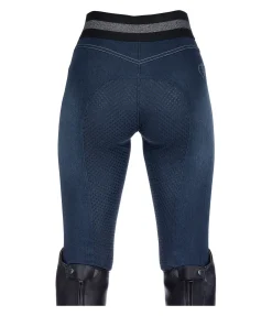 Equilibre Legging d'équitation à fond intégral grip enfant Nivia II denim foncé Online