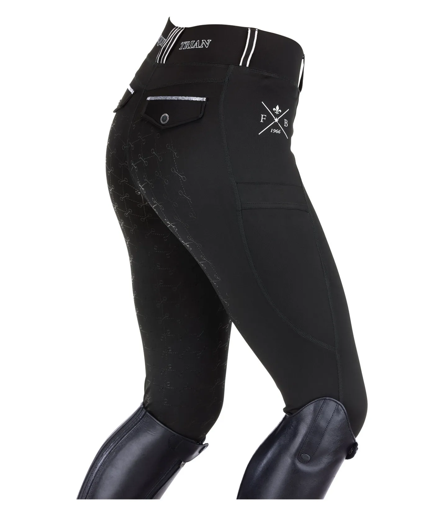 Felix Bühler Legging d'équitation à fond intégral grip Malena noir