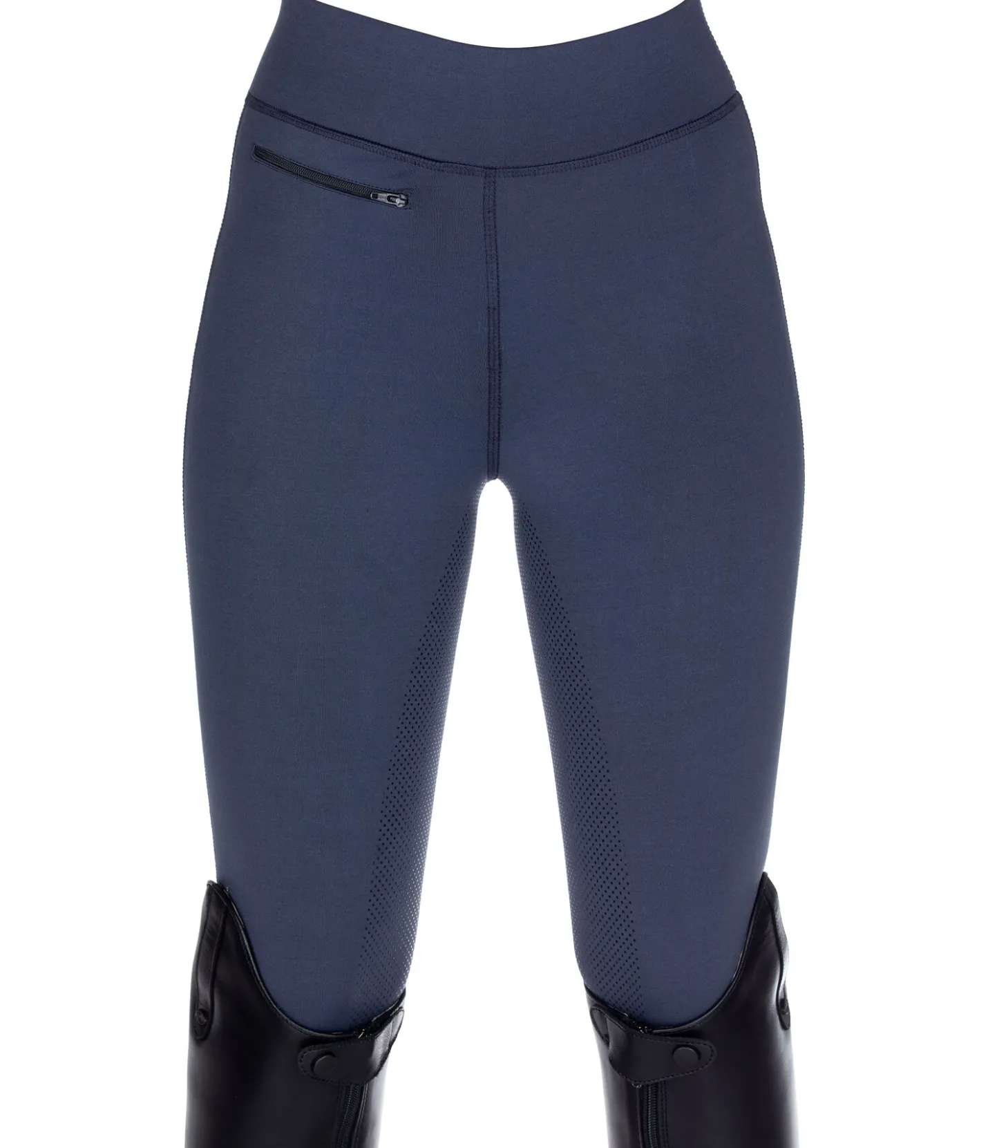 Equilibre Legging d'équitation à fond intégral grip enfant Jona denim foncé Sale