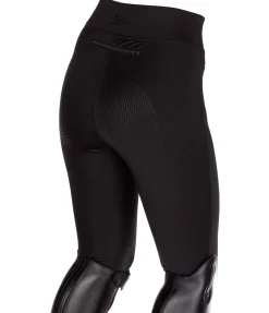 Equilibre Legging d'équitation à fond intégral grip enfant Jona noir Discount