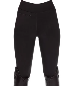 Equilibre Legging d'équitation à fond intégral grip enfant Jona noir Discount
