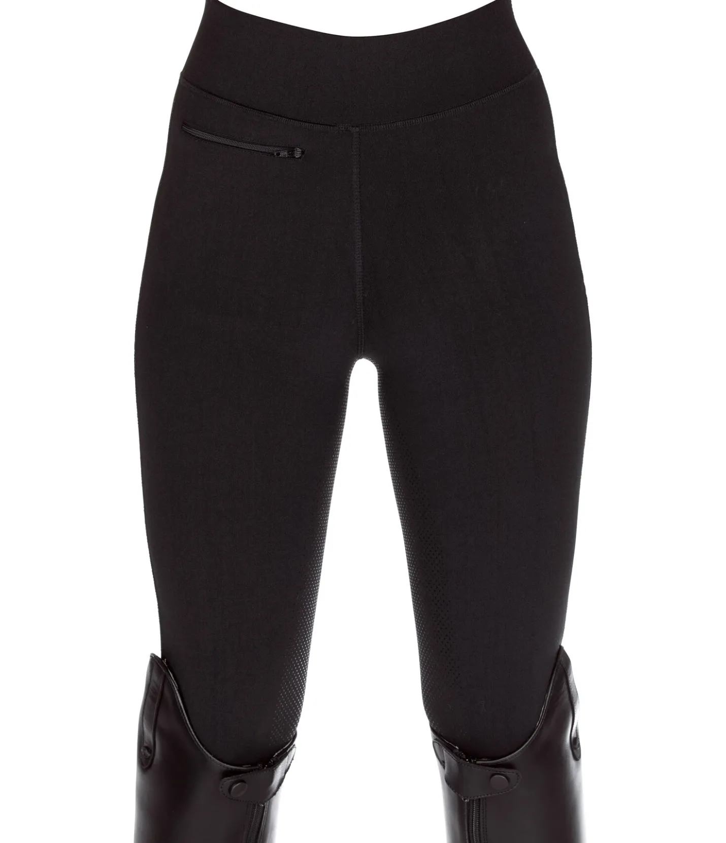 Equilibre Legging d'équitation à fond intégral grip enfant Jona noir Discount