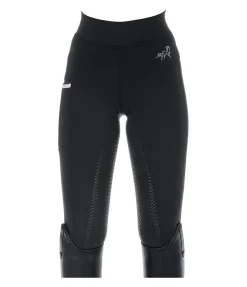 Equilibre Legging d'équitation à fond intégral grip enfant Elija X noir Discount