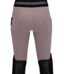 Equilibre Legging d'équitation à fond intégral grip enfant Aurelie chocolat latté Outlet