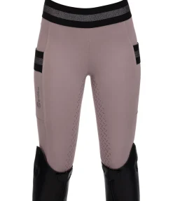 Equilibre Legging d'équitation à fond intégral grip enfant Aurelie chocolat latté Outlet