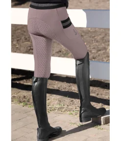 Equilibre Legging d'équitation à fond intégral grip enfant Aurelie chocolat latté Outlet