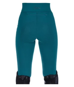 Equilibre Legging d'équitation à fond intégral grip enfant Jona turquoise foncé