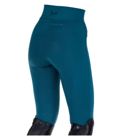 Equilibre Legging d'équitation à fond intégral grip enfant Jona turquoise foncé