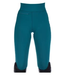 Equilibre Legging d'équitation à fond intégral grip enfant Jona turquoise foncé