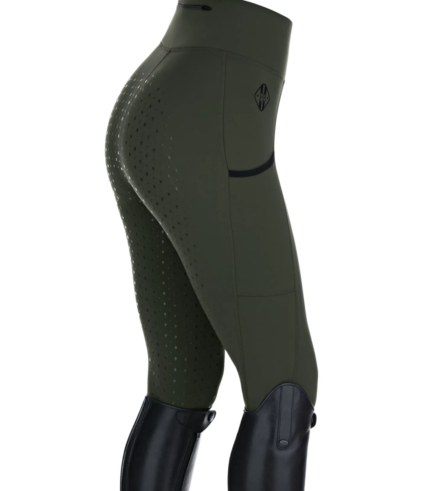 Felix Bühler Legging d'équitation à fond intégral Grip Anneke kaki Clearance