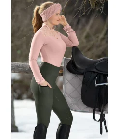 Felix Bühler Legging d'équitation à fond intégral Grip Anneke kaki Clearance