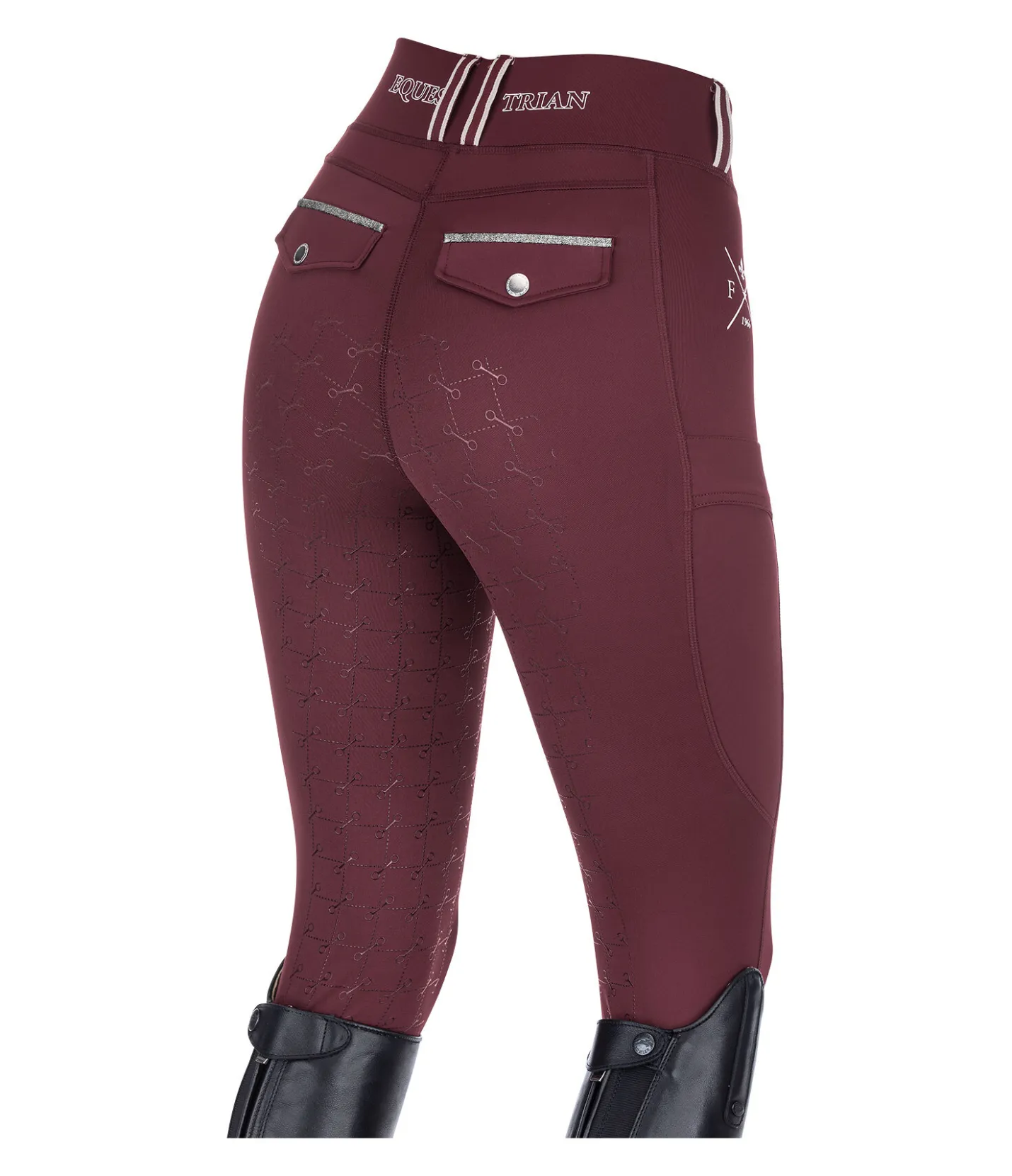 Felix Bühler Legging d'équitation à fond intégral grip Malena acajou Best