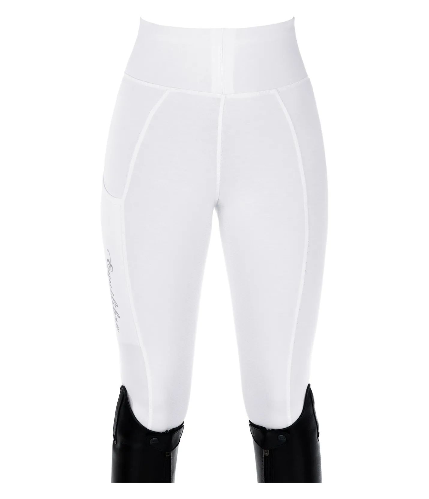 Equilibre Legging d'équitation à fond intégral grip Isabelle blanc Outlet